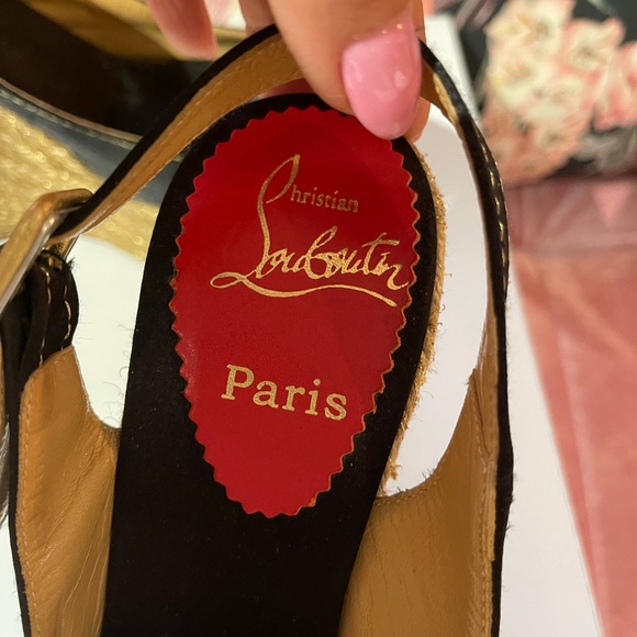 Christian LOUBOUTIN platform espadrilles. - Picture 3 of 6